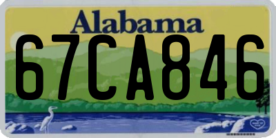AL license plate 67CA846