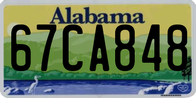 AL license plate 67CA848
