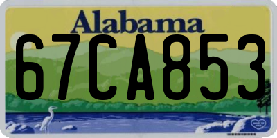 AL license plate 67CA853