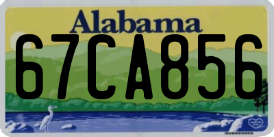 AL license plate 67CA856