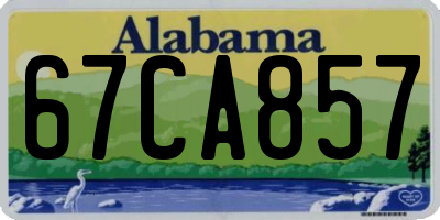 AL license plate 67CA857