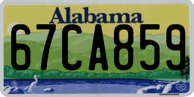 AL license plate 67CA859