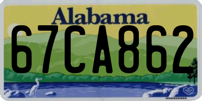 AL license plate 67CA862