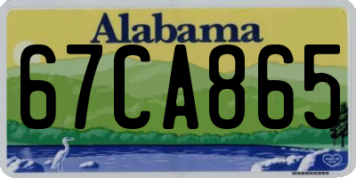 AL license plate 67CA865