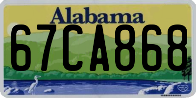 AL license plate 67CA868