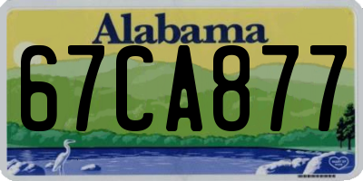 AL license plate 67CA877