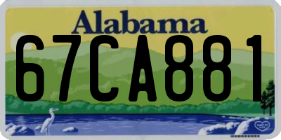 AL license plate 67CA881