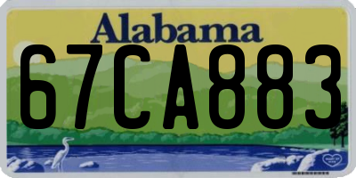 AL license plate 67CA883