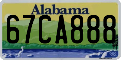 AL license plate 67CA888