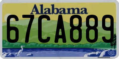 AL license plate 67CA889