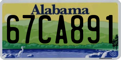 AL license plate 67CA891