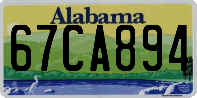 AL license plate 67CA894