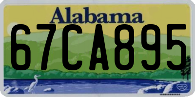 AL license plate 67CA895