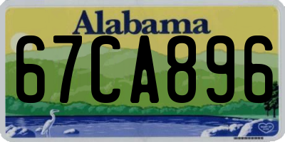 AL license plate 67CA896