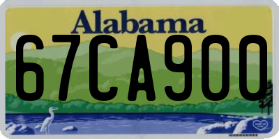 AL license plate 67CA900