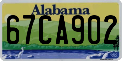 AL license plate 67CA902
