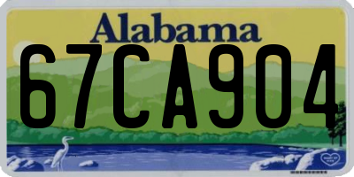 AL license plate 67CA904