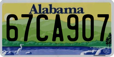 AL license plate 67CA907