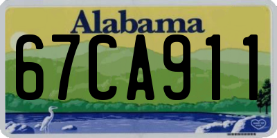 AL license plate 67CA911