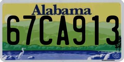 AL license plate 67CA913
