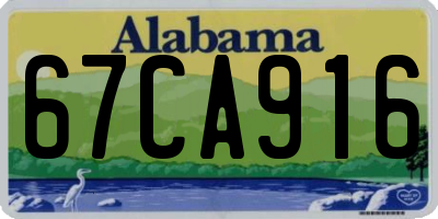 AL license plate 67CA916