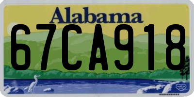 AL license plate 67CA918