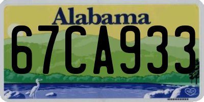 AL license plate 67CA933