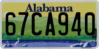 AL license plate 67CA940