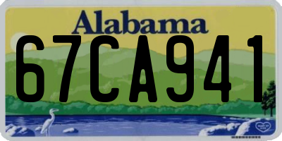 AL license plate 67CA941