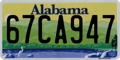 AL license plate 67CA947