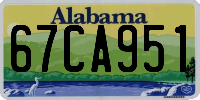 AL license plate 67CA951