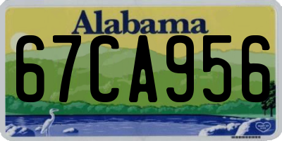 AL license plate 67CA956