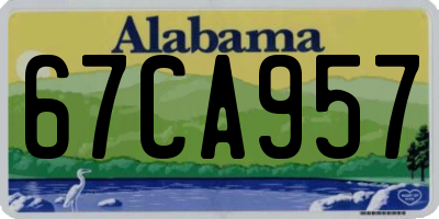AL license plate 67CA957