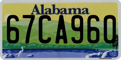 AL license plate 67CA960