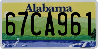 AL license plate 67CA961