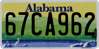 AL license plate 67CA962