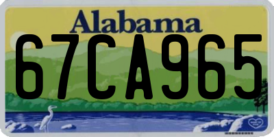 AL license plate 67CA965