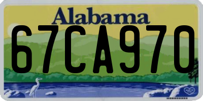 AL license plate 67CA970