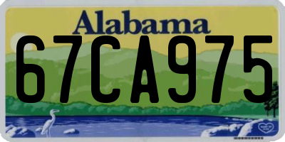 AL license plate 67CA975