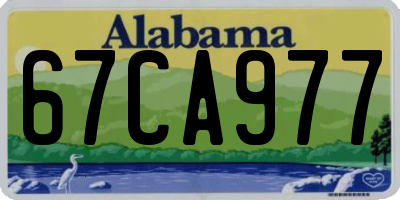 AL license plate 67CA977