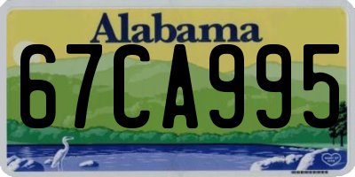 AL license plate 67CA995