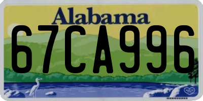 AL license plate 67CA996