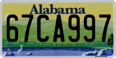 AL license plate 67CA997