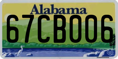 AL license plate 67CB006