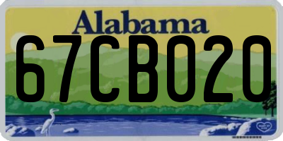 AL license plate 67CB020