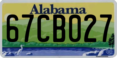 AL license plate 67CB027