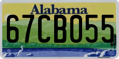 AL license plate 67CB055