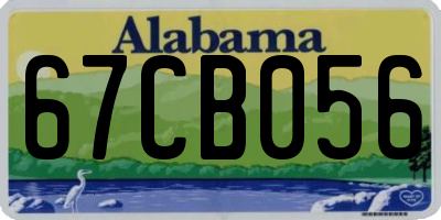 AL license plate 67CB056