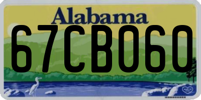 AL license plate 67CB060