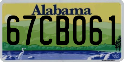 AL license plate 67CB061